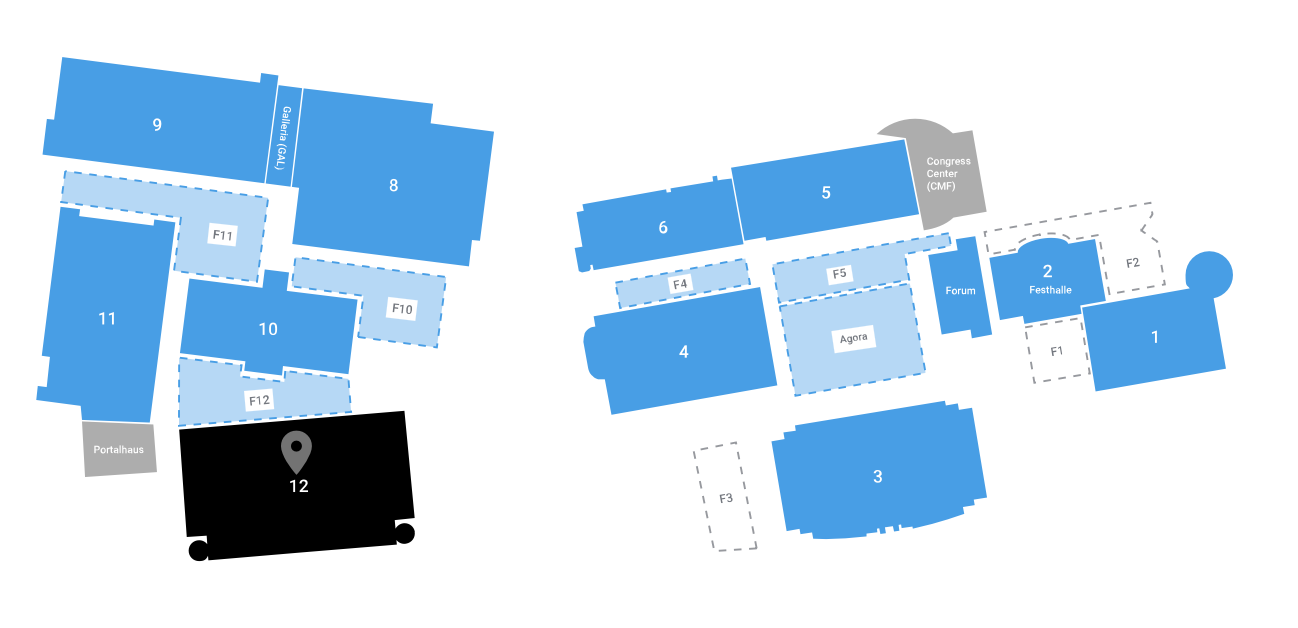 Hall 12.0 floor plan - Modulaz Group at stand B70